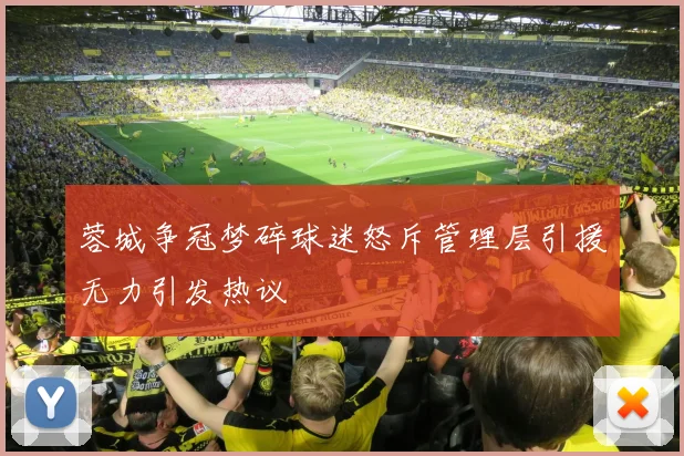 蓉城争冠梦碎球迷怒斥管理层引援无力引发热议